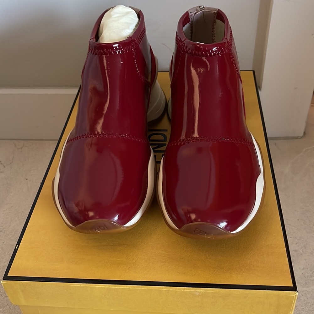 NEW Fendi Women Sneakers Snug-fit Ffluid Sneakers - Picture 4 of 10